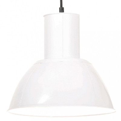 vidaXL Lampă suspendată, 25 W, alb, rotund, 28,5 cm, E27 foto