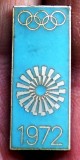 I.011 INSIGNA OFICIALA STICKPIN GERMANIA OLIMPIADA 1972 M&Uuml;NCHEN MUNCHEN email, Europa