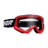 Ochelari Thor Combat Racer sticla clara negru cu rosu