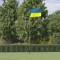Steag Ucraina cu st&acirc;lp din aluminiu, 5,55 m