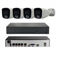 Kit supraveghere video PNI House POE154 5MP - NVR si 4 camere exterior