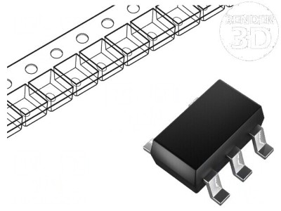 Comparator low-power IC Cmp 1 2,7&amp;divide;16V SMT SOT23-5 foto