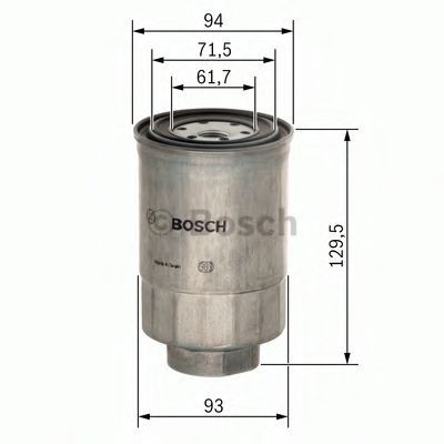 Filtru combustibil HYUNDAI H-1 Starex (H200) caroserie (1997 - 2007) BOSCH 1 457 434 453 foto