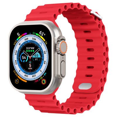 Curea silicon TU&amp;amp;YA&amp;reg; Premium, pentru Apple Watch 8/7/6/5/4/3, Display 41/40/38 mm, Rosu foto