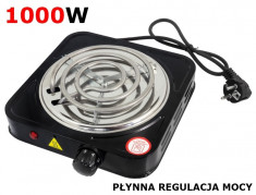 Plita electrica 1000W ideala pentru bucatarie sau calatorii, diametru 14 cm foto