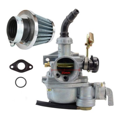 Carburator Atv Bashan 125 soc pe Cablu + Filtru Aer + Garnituri Carburator foto