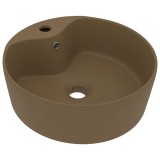 Cumpara ieftin Chiuveta de lux cu preaplin, crem mat, 36 x 13 cm, ceramica
