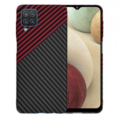 Husa pentru Samsung Galaxy F12 F127 / A12 Nacho A127 / M12 M127 / A12 A125, Techsuit, Carbonite FiberShell Vortex, Rosie foto