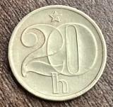 C50 - Moneda foarte veche - Cehoslovacia - 20 haleru - 1977