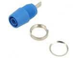 Soclu banană 4mm albastră 20A 1kV cu izolaţie