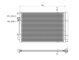 NRF 350492 EASY FIT Condensator, climatizare
