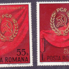 C2834 - Romania 1974 - Yv. 2875/6 LP 965 neuzate,perfecta stare