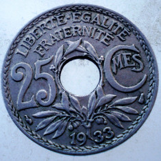 7.846 FRANTA 25 CENTIMES 1933