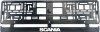 Set 2 bucati, suport numar inmatriculare, Scania, Autohelix MSA