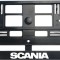 Set 2 bucati, suport numar inmatriculare, Scania