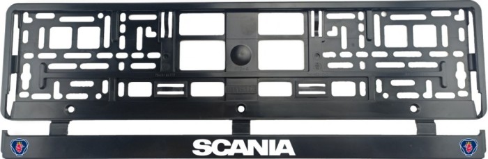 Set 2 bucati, suport numar inmatriculare, Scania