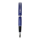 Stilou DIPLOMAT Excellence A2, cu penita M, din otel inoxidabil - Sky Line Blue Chrome