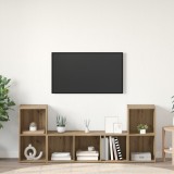 vidaXL Set dulap TV 3 pcs Maro 107 x 35 x 37 cm Lemn compozit