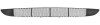Grila Bara Fata Ford Focus 1998-2001 Trend Negru RETOV - Piesa Auto Caroserie