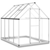 Cumpara ieftin Sere cu cadru de baza, argintiu, 224x169x202 cm, aluminiu