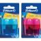 Ascutitoare plastic dubla cu container, diverse culori, 1 bucata/blister