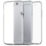Husa iPhone 6S Transparenta 360 GloMax TPU, Protectie Completa Fata Spate, Anti-soc, Anti-zgarieturi