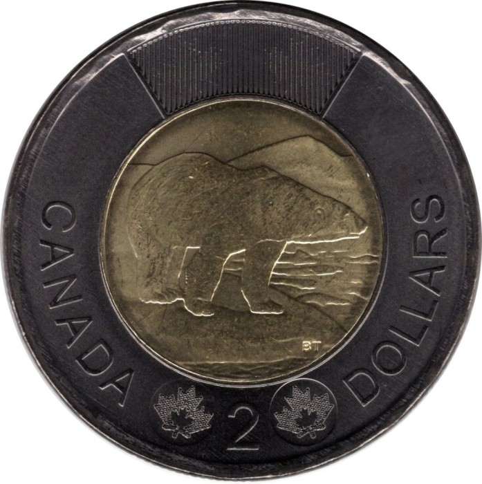 Canada 2 Dolari 2022 - Tribut Solemn - inel negru, KM-New UNC !!!