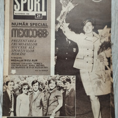 Revista SPORT nr. 21 - Noiembrie 1968 - Numar special JO Mexico