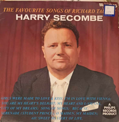 Disc vinil, LP. Harry Secombe Sings The Favourite Songs Of Richard Tauber-HARRY SECOMBE-240928 foto