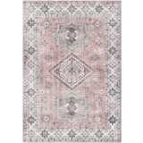 Covor Premium Belgian Model Alaska P0149-871, Marime 120 x 160 cm, Roz, Antialergic, Poliester Reciclat, Living, Dormitor, Sufragerie, Birou