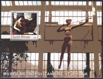 Guineea Bissau 2003 - Mari muzee ale lumiii - Metropolitan New York, Colita, MNH foto