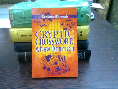 Cryptic crossword. A new dimension (cuvinte incrucisate criptate) foto