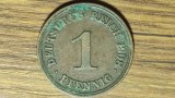 Germania - moneda de colectie istorica - 1 pfennig 1908 D - Munchen - mai rara !