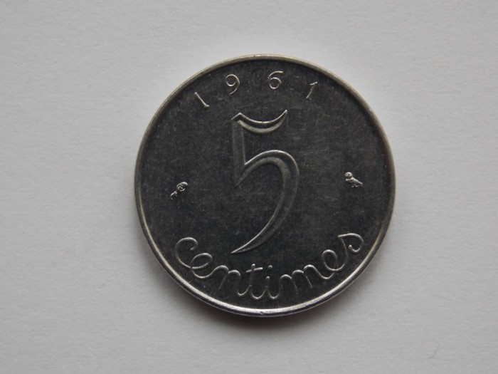 5 CENTIMES 1961 FRANTA