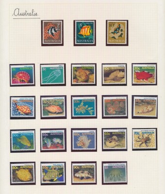 AUSTRALIA--pesti-Lot de 3+11=22 timbre nestampilate conform scan foto