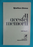 Stefan Dima &ndash; Al acestei memorii ( poeme )