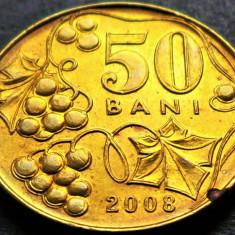 Moneda 50 BANI - Republica MOLDOVA, anul 2008 * cod 4721 B = A.UNC