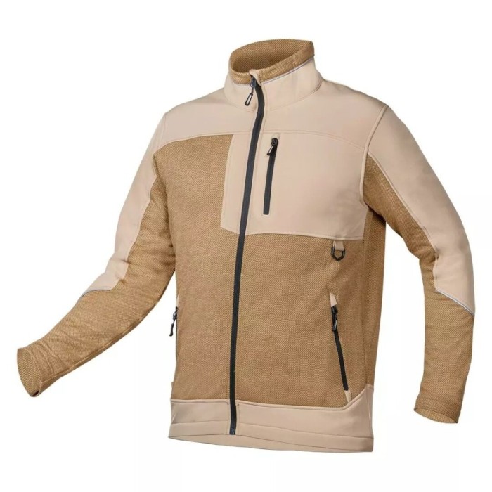 Geaca de lucru softshell, poliester, model Outdoor, bej, marimea S/48, NEO