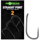 Carlige KORDA Straight Point Hook Micro Barbed Nr.6, 10buc/pac