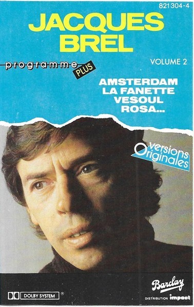 Jacques Brel - Programme Plus Volume 2, Caseta audio