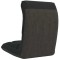 Scaun de podea pliabil, negru, material textil - 4