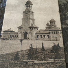 Carte postala Alba Iulia, Biserica de Incoronare, circulata Ferdinand 50 bani