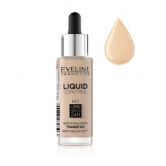 Fond de ten Eveline Cosmetics, Liquid Control HD, 020 Rose Beige, 32 ml