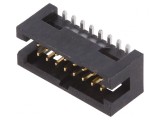 Soclu pini verticali 1,27mm 16 pini Minitek127&reg;