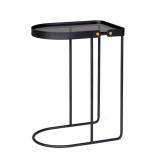 Cumpara ieftin Masuta cafea otel sticla neagra Zeina 47x31x63 cm