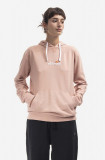 Ellesse hanorac de bumbac Daphni Oh Hoody femei, culoarea roz, cu glugă, cu imprimeu SGM14014-PINK