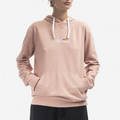 Ellesse hanorac de bumbac Daphni Oh Hoody femei, culoarea roz, cu glugă, cu imprimeu SGM14014-PINK