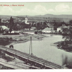 3489 - TOPLITA, Harghita, railway, bridge, panorama - old postcard - unused