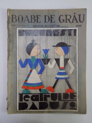 BOABE DE GRAU. REVISTA DE CULTURA, ANUL II, NR. 4, 1931 foto