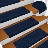 vidaXL Covorașe scară autoadezive 30 buc Navy 65x21x4 cm